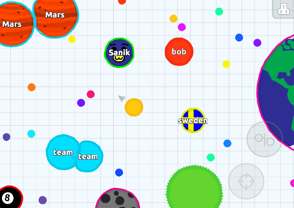 The options above allow you to play games with colorful dots